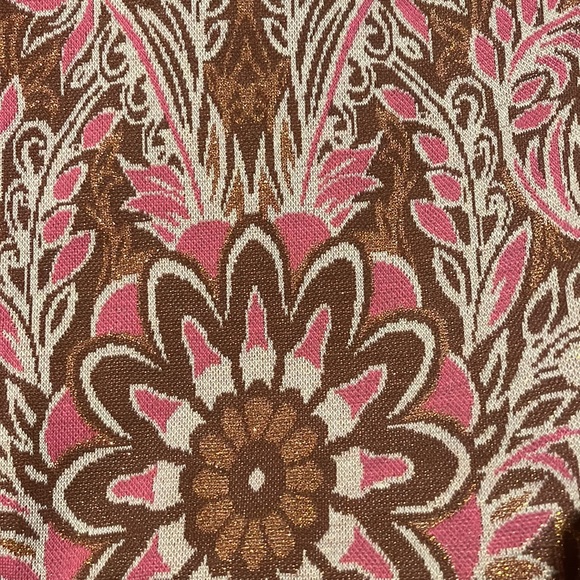 Anthro MAEVE Pink Paisley Flare Leg Retro Pants - Picture 14 of 15